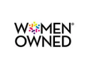 Women owned logo on a white background.