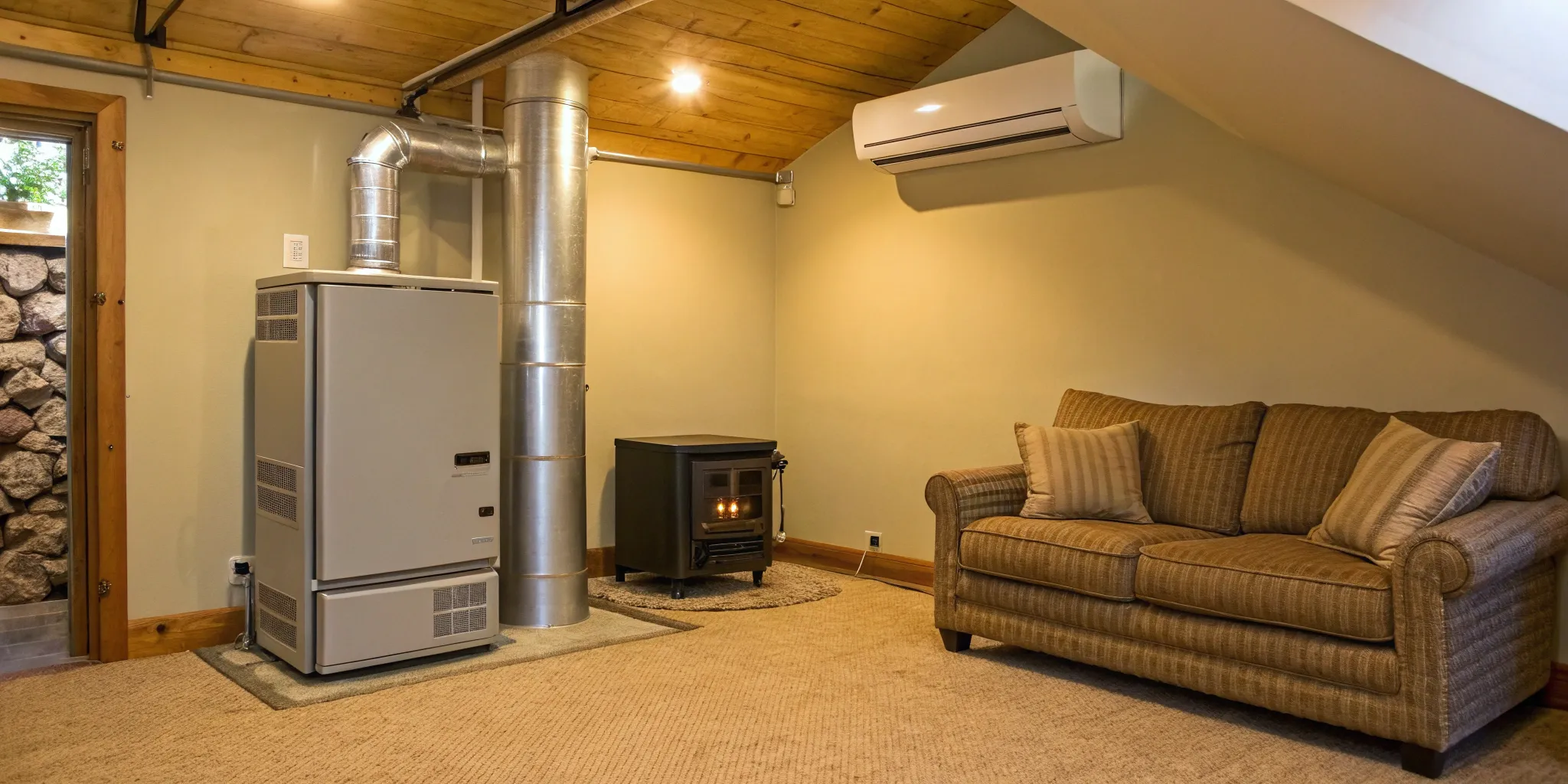 A new furnace and air conditioner, factoring into the average replacement cost.
