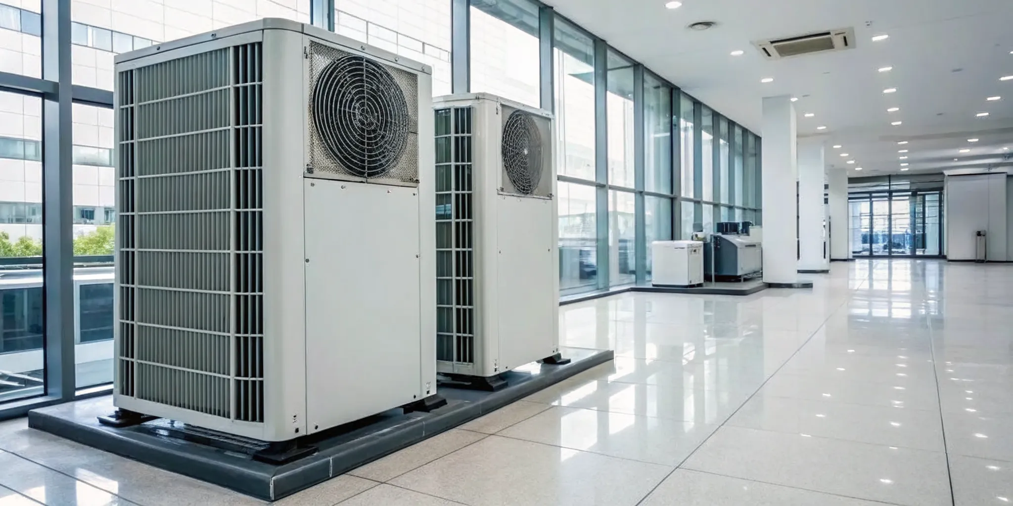 A commercial HVAC system in Greensboro showing signs of an emergency.