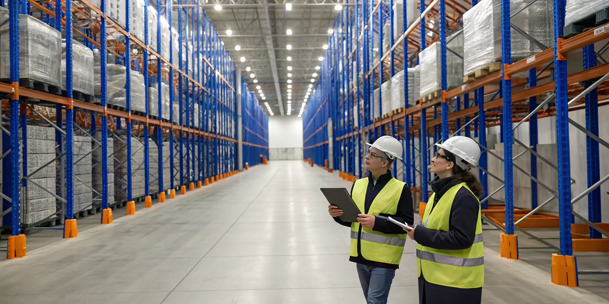A refrigeration contractor inspects a walk-in cooler at a High Point food distribution center.