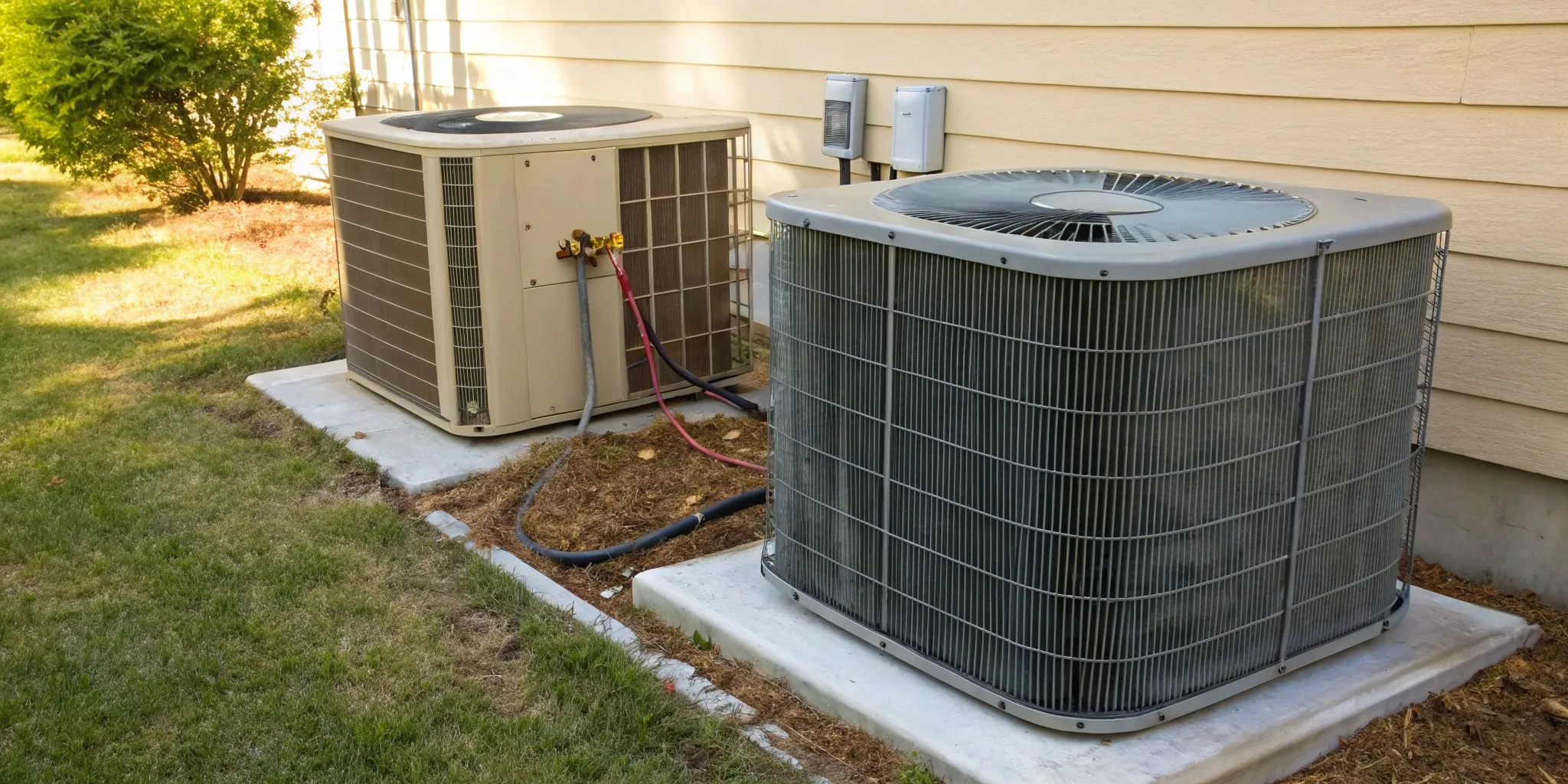 Clean condenser coils on an AC unit in Lewisville help lower electricity usage.
