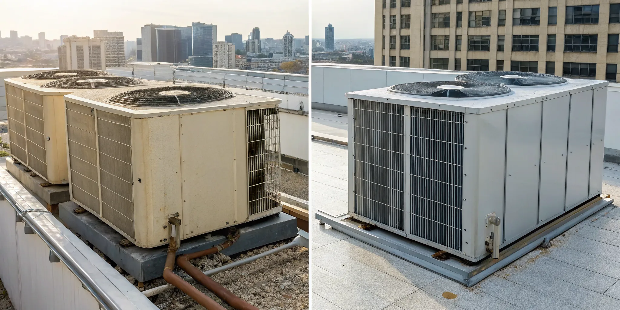 Dirty condenser coils increase electricity usage compared to clean coils in High Point.