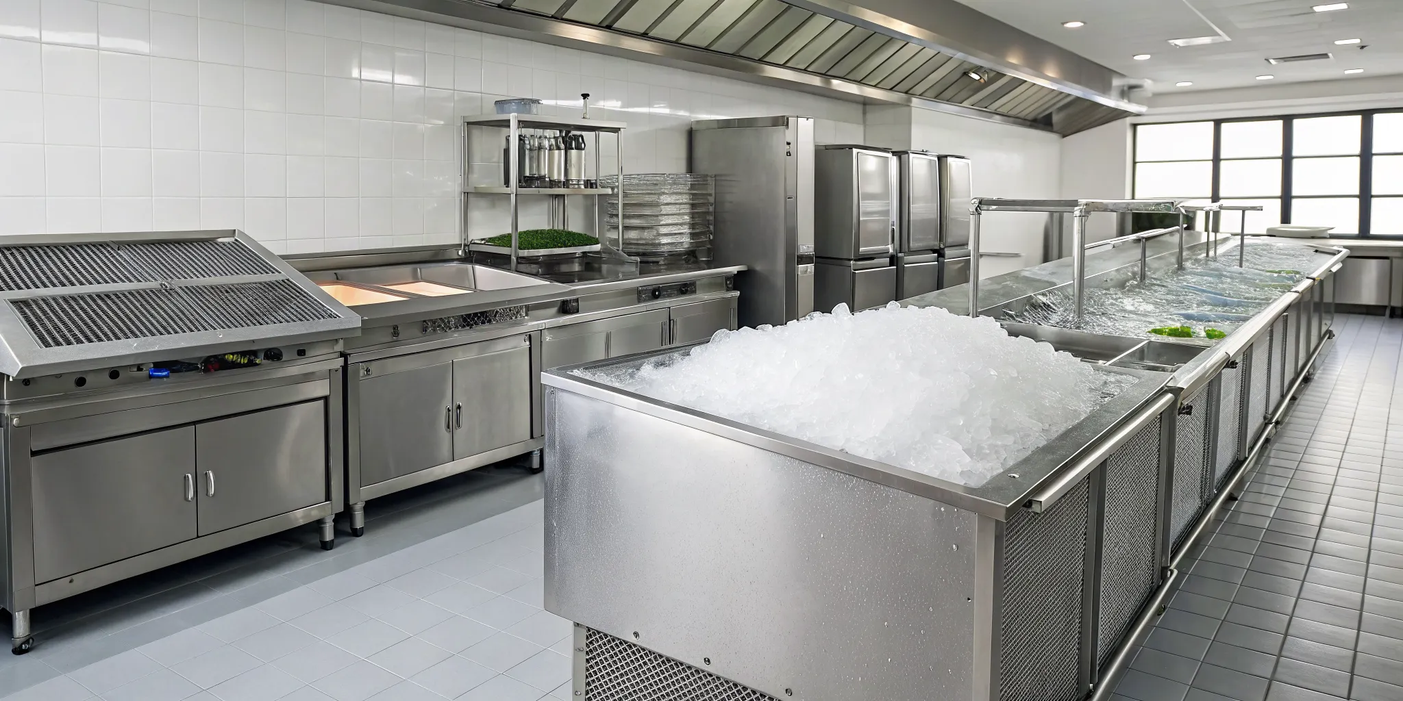 Poor water quality in Greensboro shortens the lifespan of this commercial ice machine.