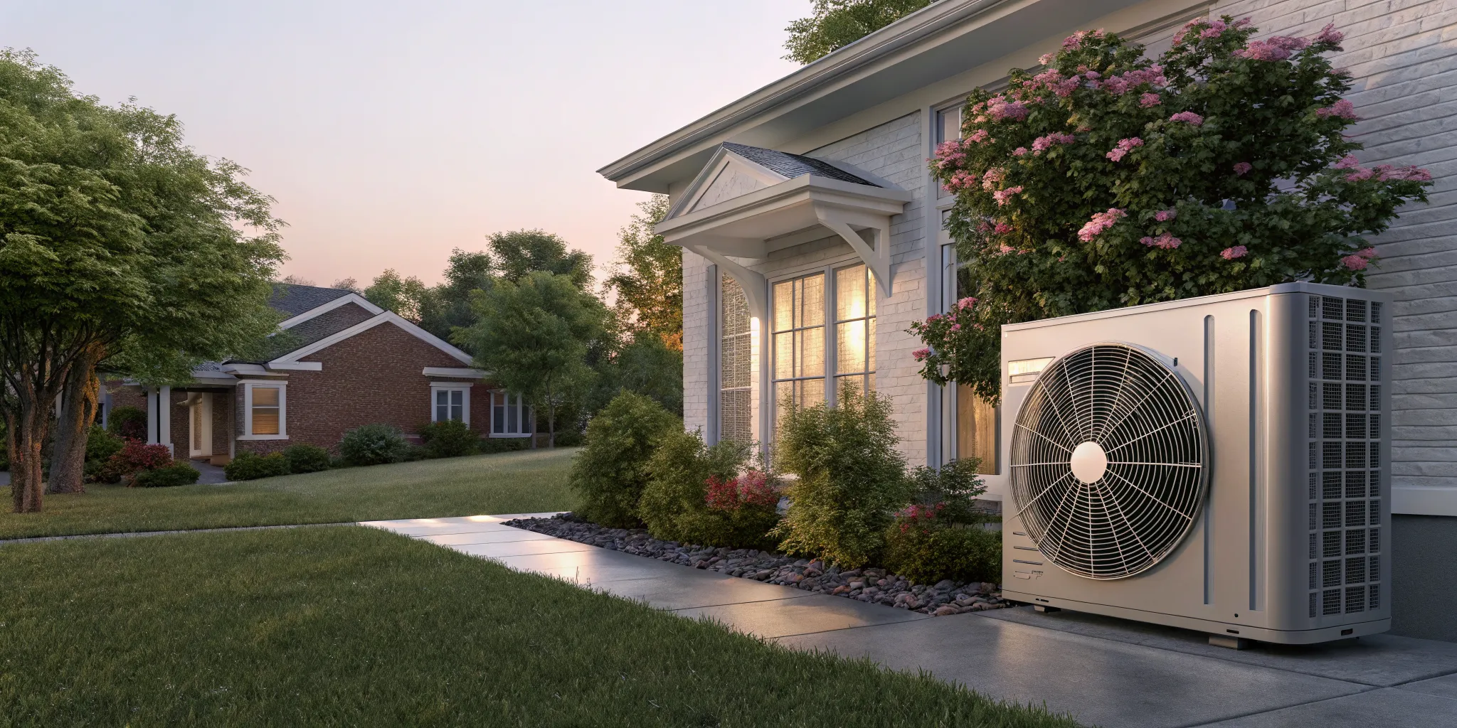 An outdoor AC unit in Mocksville struggling to perform in high summer humidity.