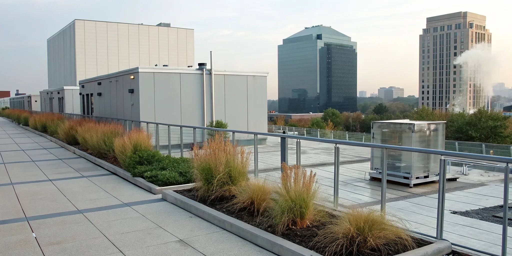 Rooftop HVAC units in Lexington, a common application for synthetic refrigerants.