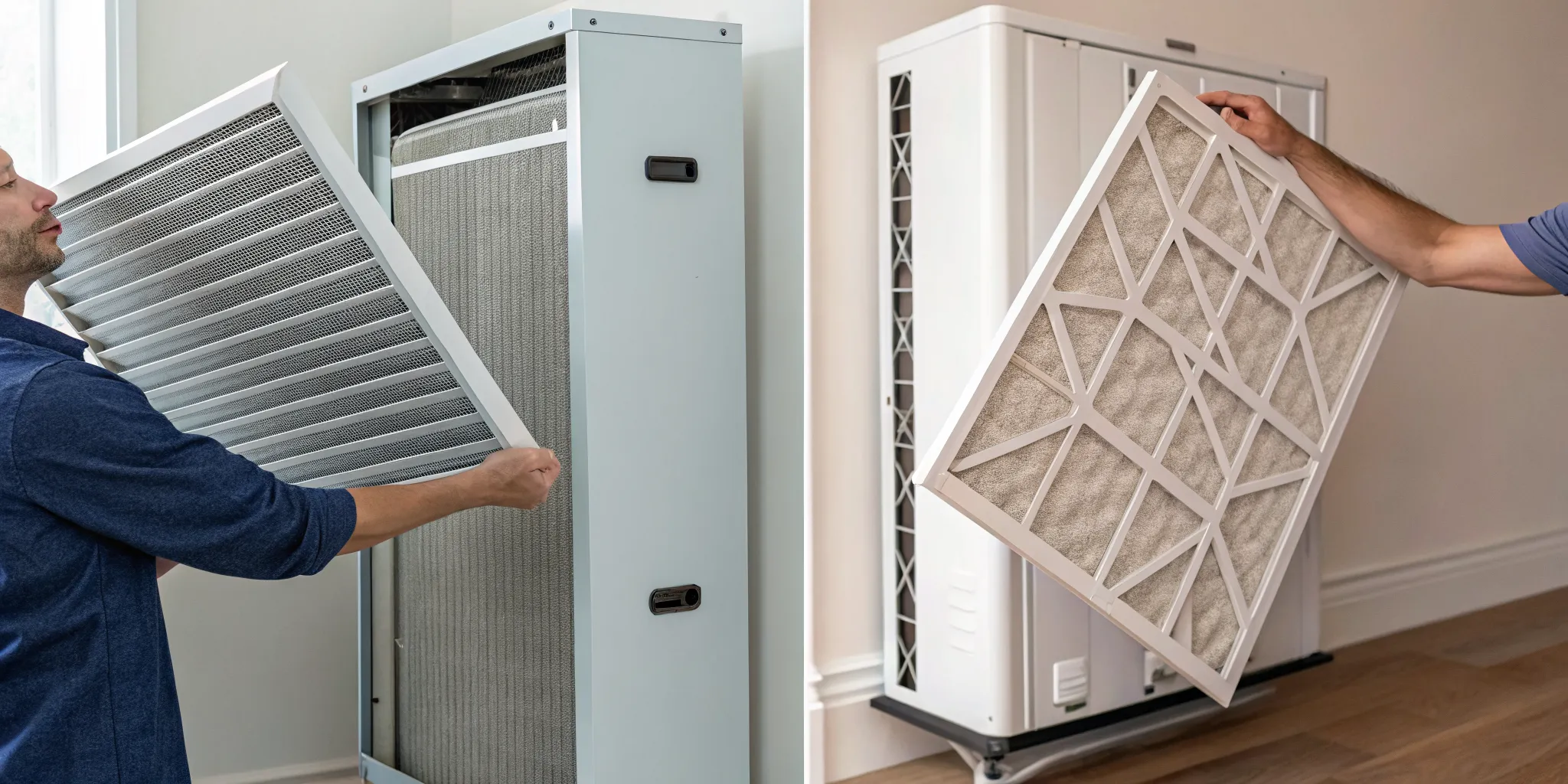 Changing a dirty air filter, the most common cause of an air conditioner short-cycling.