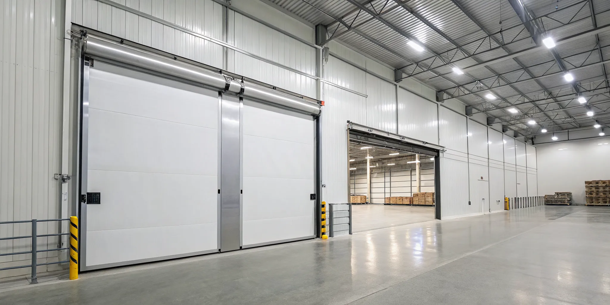 Automatic door systems improve freezer efficiency in Lewisville.