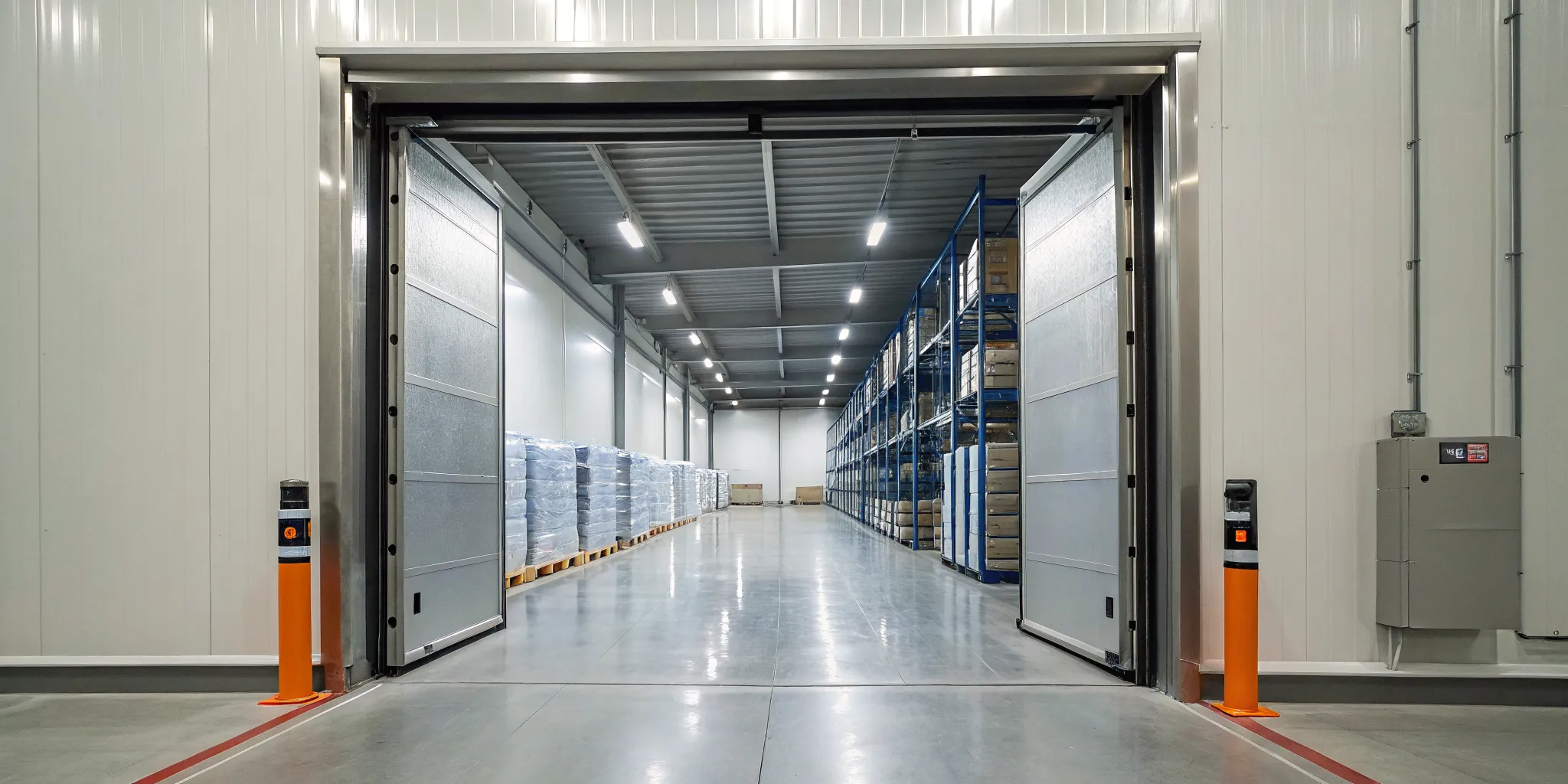An automatic door system for a cold storage freezer improves efficiency in Mocksville.