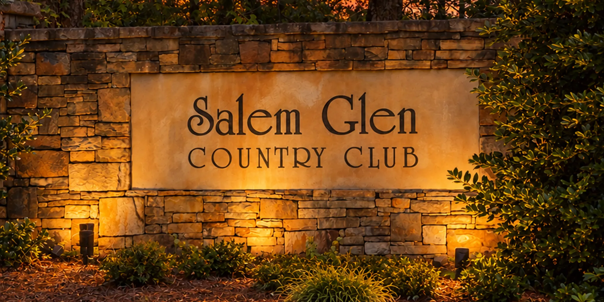 HVAC technician performing AC maintenance at a Salem Glen home